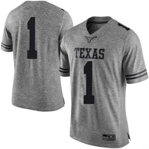 Men's University of Texas #1 Andrew Jones Gray Limited NCAA Jersey